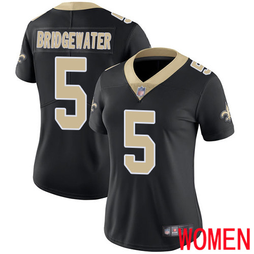 New Orleans Saints Limited Black Women Teddy Bridgewater Home Jersey NFL Football 5 Vapor Untouchable Jersey